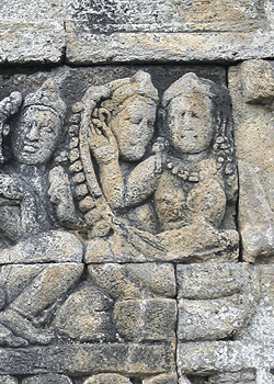 Borobudur harp player